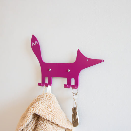 Kids Wall Hook Fox Red, Kids Coat Hook, Animal Wall Hook, Organizer For Kids