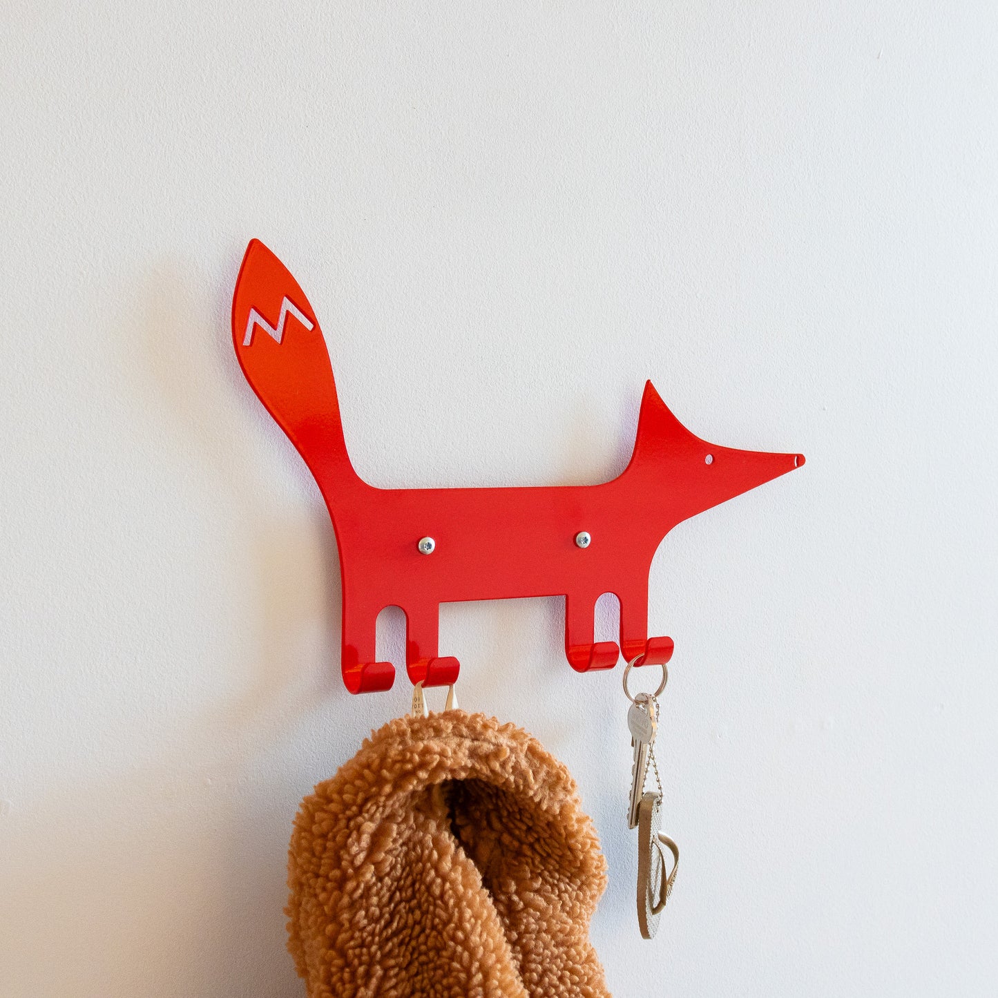 Kids Wall Hook Fox Red, Kids Coat Hook, Animal Wall Hook, Organizer For Kids