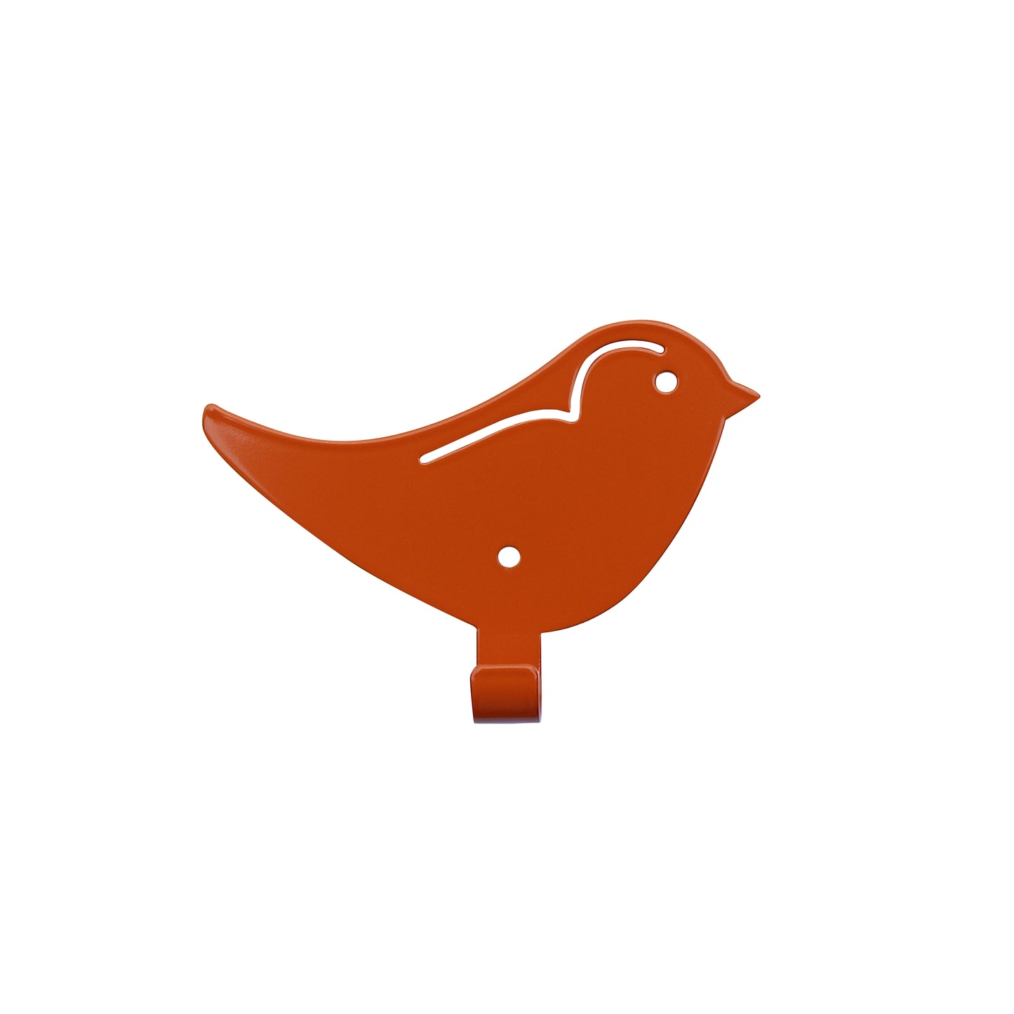 Kids Wall Hook Bird Orange