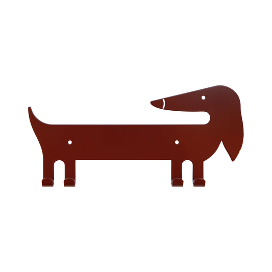 Wall Hook Dachshund Brown