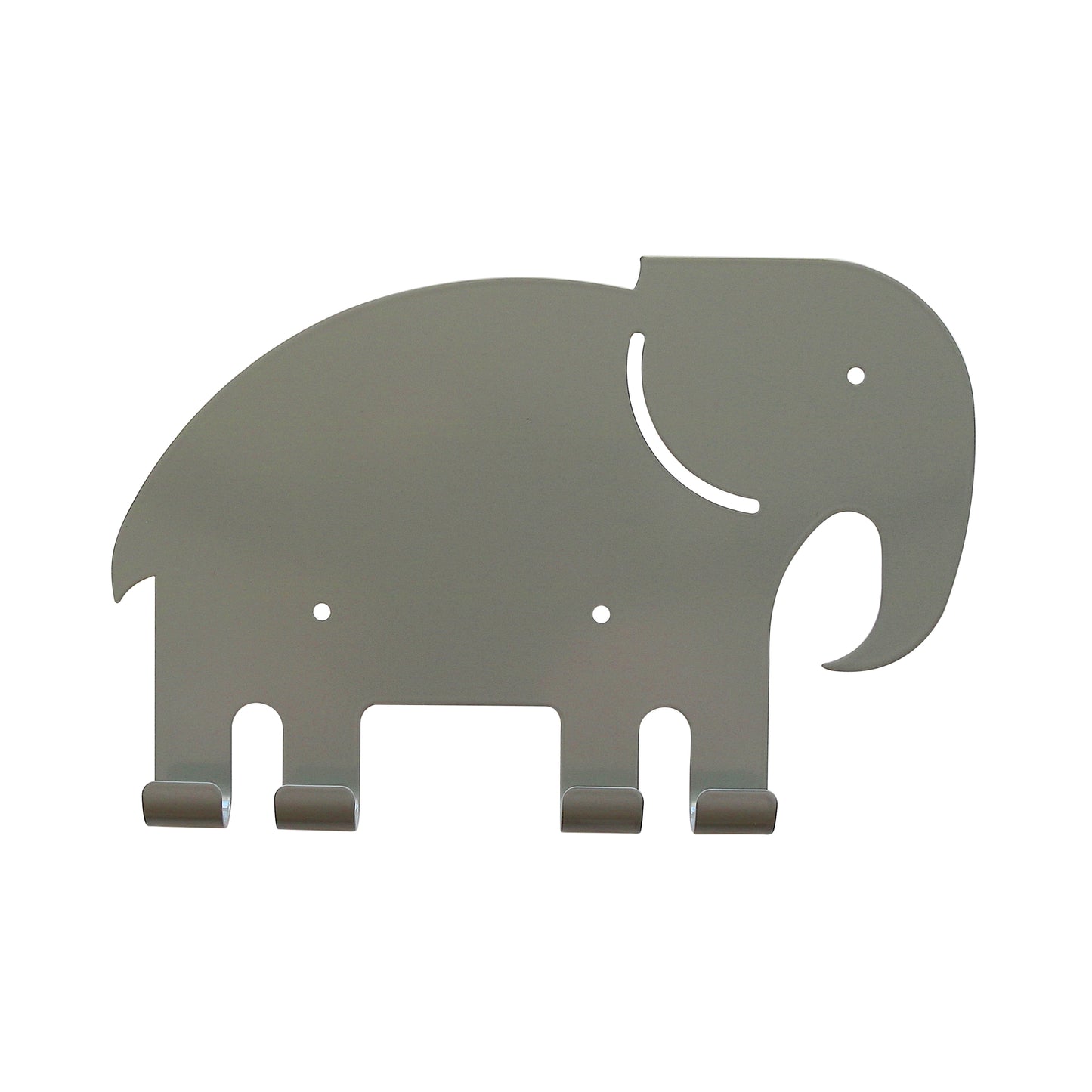 Kids Wall Hook Elephant Gray