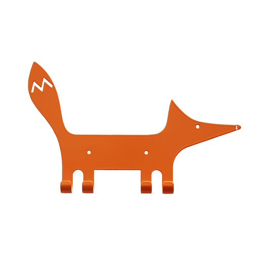 Second Sorting - Kids Wall Hook Fox Orange