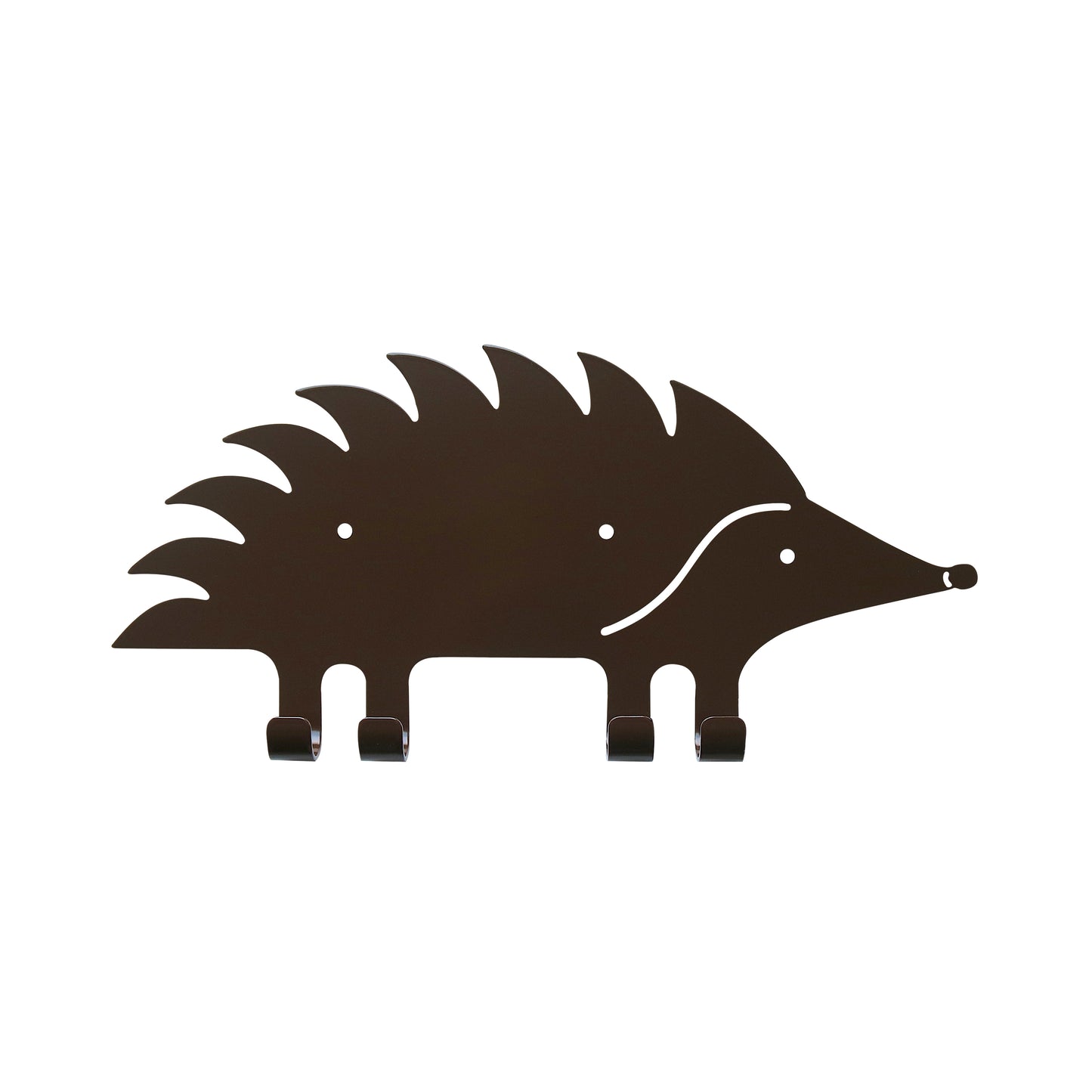 Kids Wall Hook Hedgehog Brown