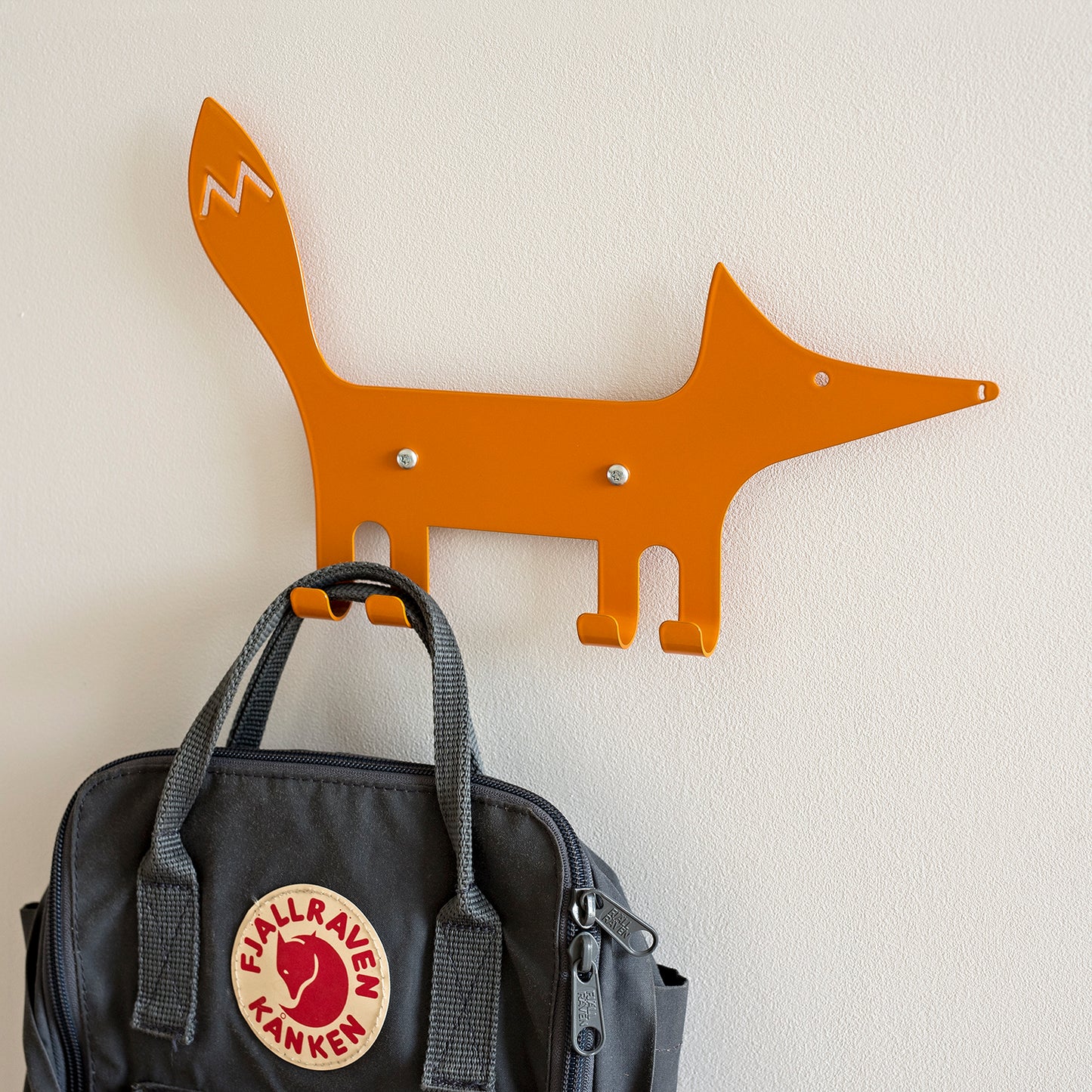 Kids Wall Hook Fox Orange