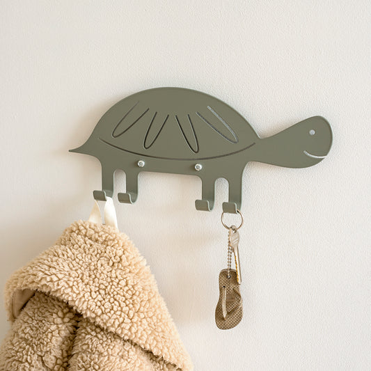 Kids Wall Hook Turtle Green