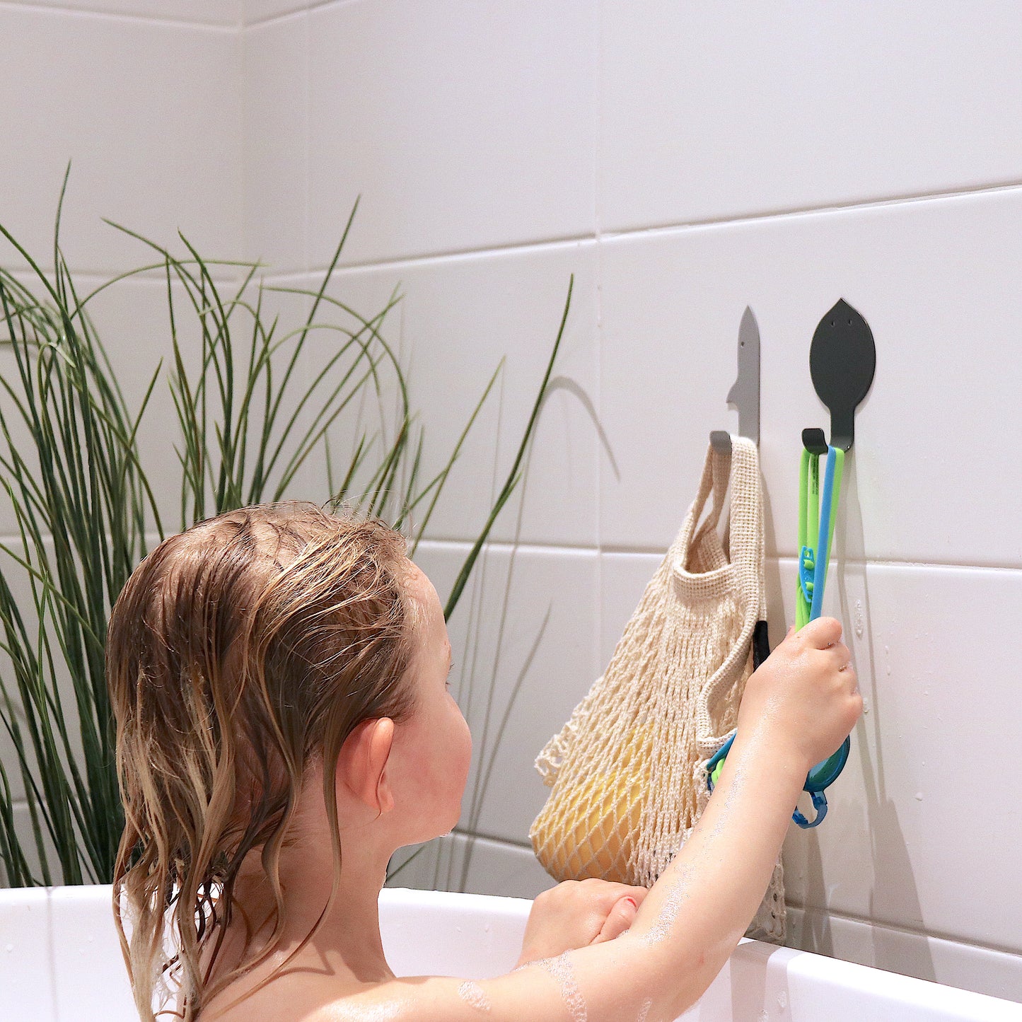 Kids Bathroom Wall Hook Ray Gray