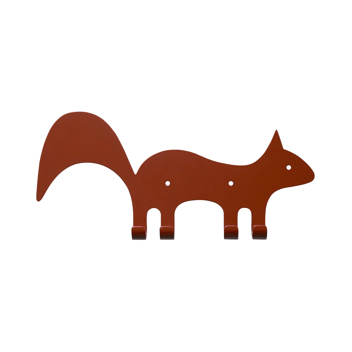 Second Sorting - Kids Wall Hook Squirrel Brown