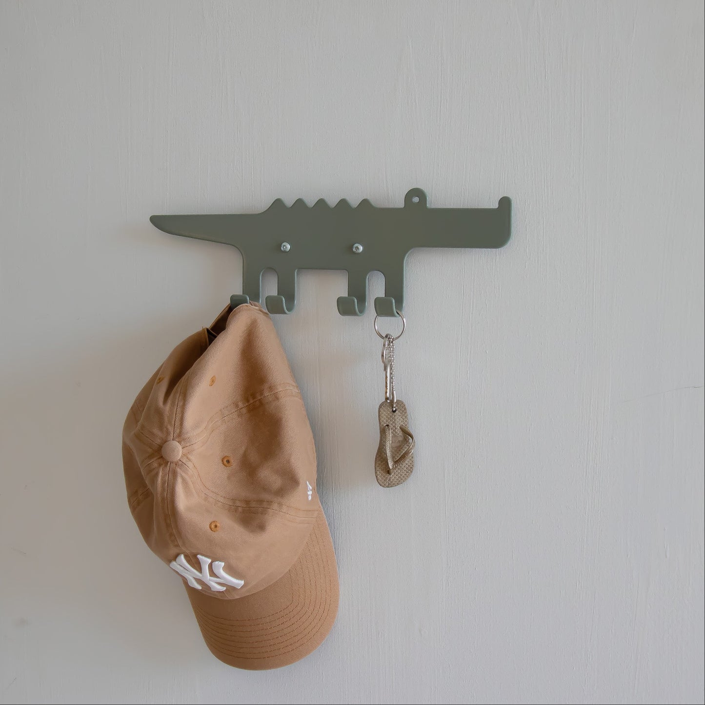 Kids Wall Hook Crocodile Green