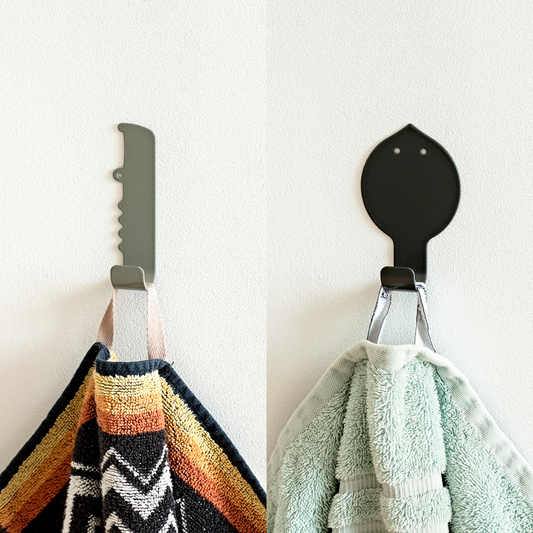 Towel Hangers For Kids, Playful Bathroom Hooks, Crocodile/Ray