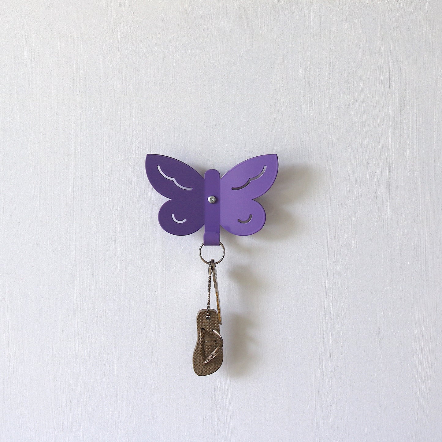 Kids Wall Hook Butterfly Purple