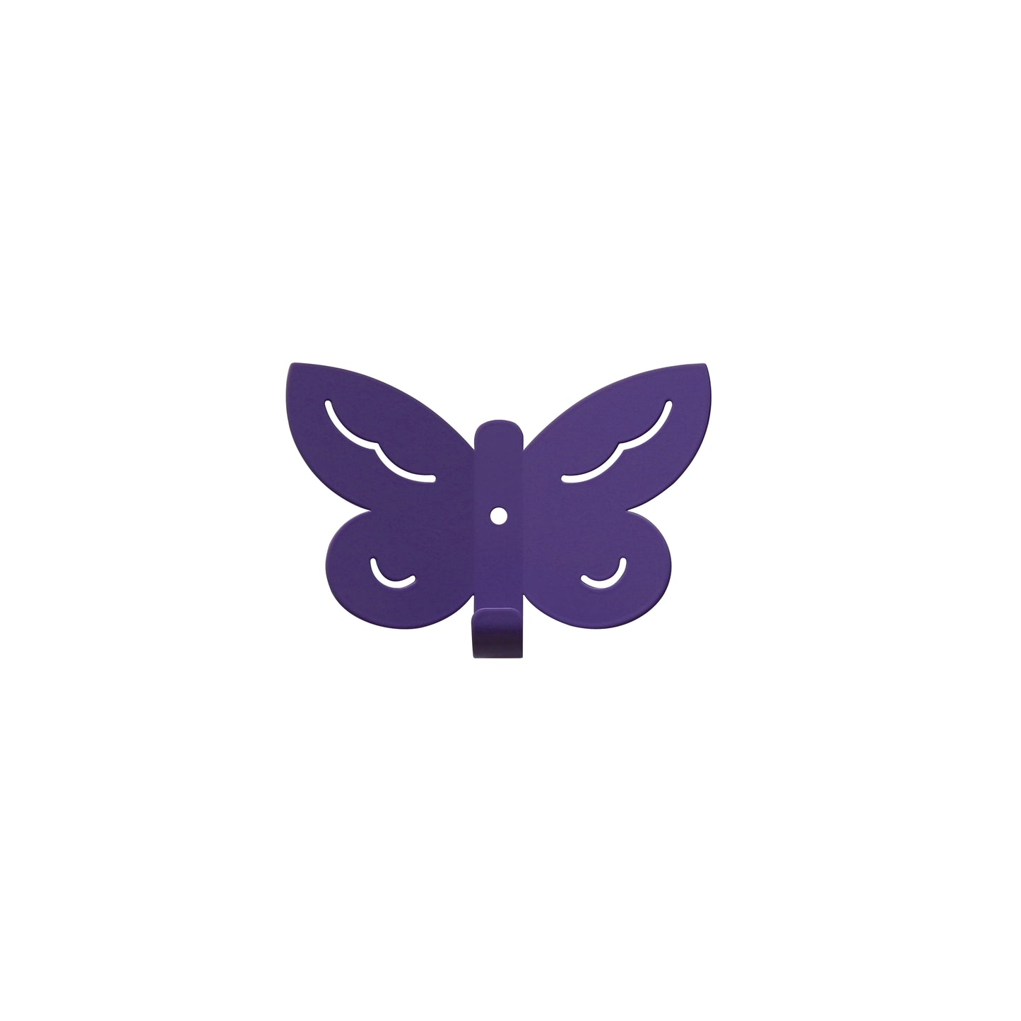 Kids Wall Hook Butterfly Purple