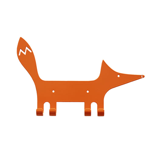 Kids Wall Hook Fox Orange