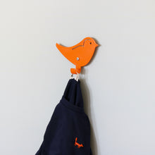 Load image into Gallery viewer, Kids Wall Hook Bird Orange
